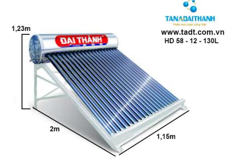 Máy nước nóng năng lượng mặt trời Đại Thành 180 lít
