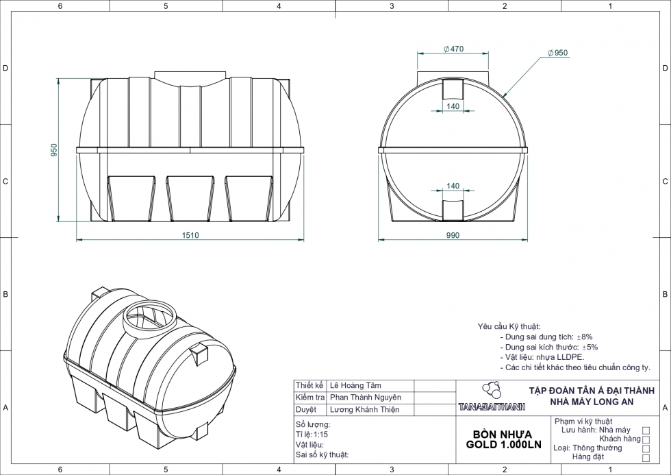 ban ve bon nhua 1000l ngang gold dai thanh
