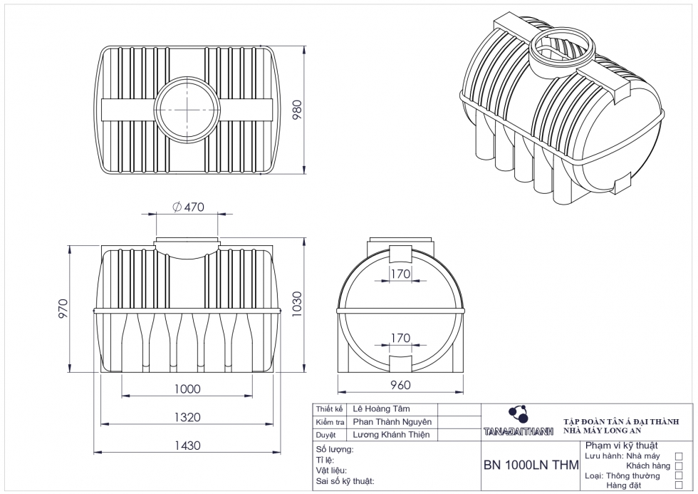 ban ve bon nuoc nhua 1000l ngang