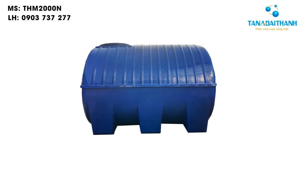  Bồn nước nhựa Đại Thành 2000l ngang