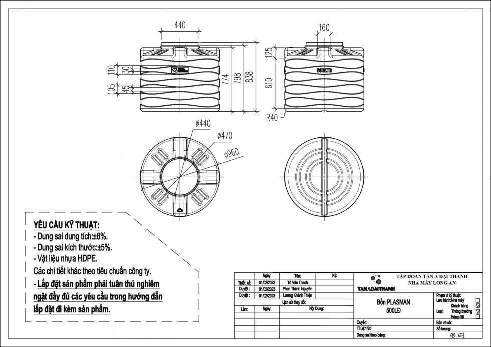 ban ve bon nhua 500 lit plasman dung