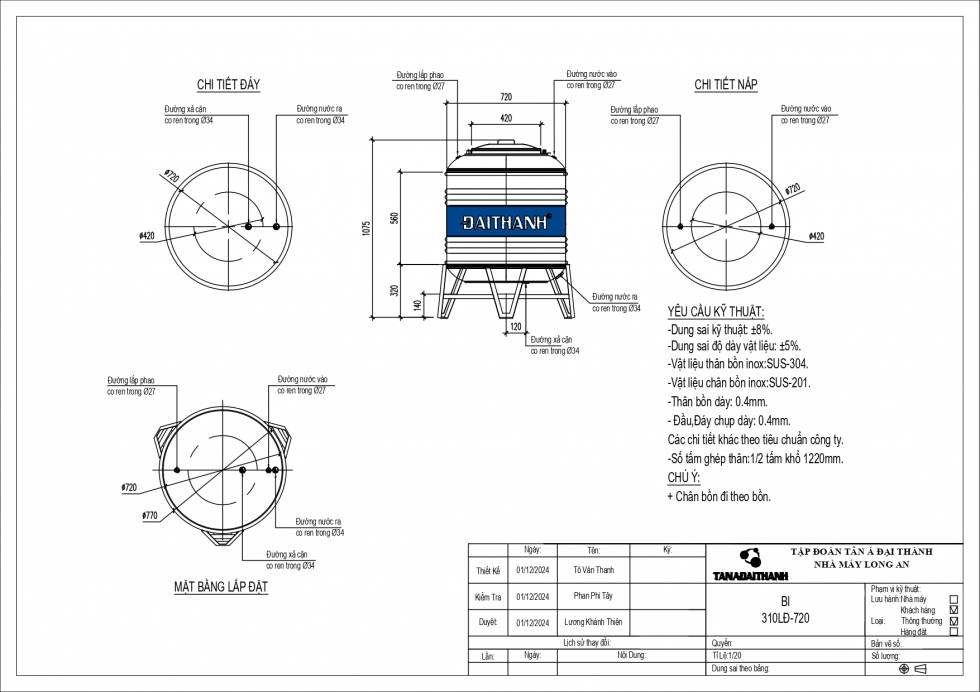 bon nuoc inox 310 lít dung